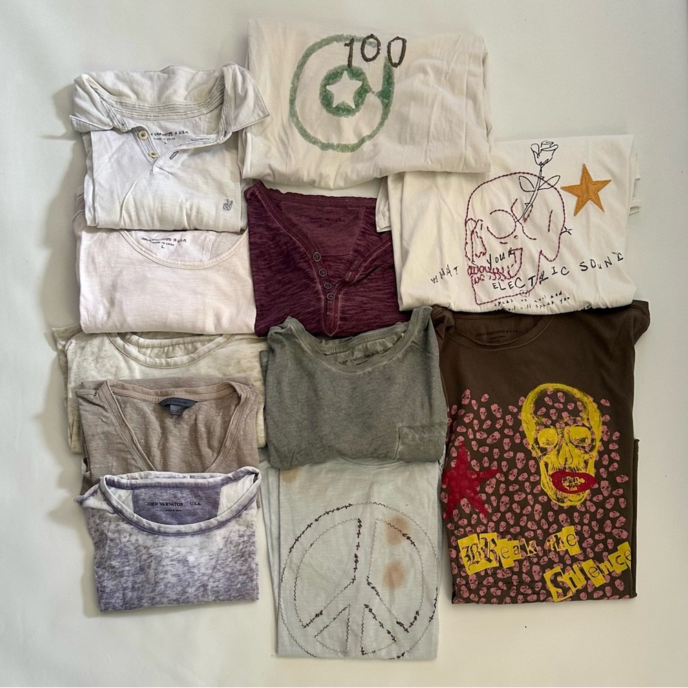 Men’s John Varvatos Multicolored Short Sleeve Tees Casual Collection